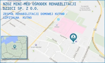 ZESPÓŁ REHABILITACJI DOMOWEJ KUTNO - SZPITALNA - NZOZ MINI-MED OŚRODEK REHABILITACJI DZIECI SP. Z O.O. - UL. SZPITALNA 1A/2,  KUTNO