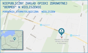 PORADNIA STOMATOLOGICZNA - NIEPUBLICZNY ZAKŁAD OPIEKI ZDROWOTNEJ "BERMED" W WIELISZEWIE - NIEPODLEGŁOŚCI 85,  WIELISZEW
