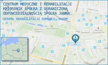 ZESPÓŁ REHABILITACJI DOMOWEJ - CENTRUM MEDYCZNE I REHABILITACJI KRIOSONIK SPÓŁKA Z OGRANICZONĄ ODPOWIEDZIALNOŚCIĄ SPÓŁKA KOMANDYTOWA - PŁK. JANA ZIENTARSKIEGO 1A,  RADOM