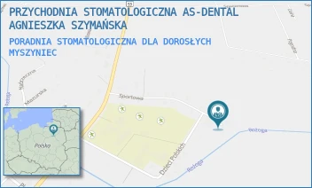 PORADNIA STOMATOLOGICZNA DLA DOROSŁYCH - PRZYCHODNIA STOMATOLOGICZNA AS-DENTAL AGNIESZKA SZYMAŃSKA - SPORTOWA 33,  MYSZYNIEC