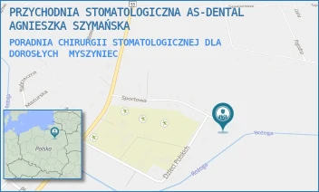 PORADNIA CHIRURGII STOMATOLOGICZNEJ DLA DOROSŁYCH - PRZYCHODNIA STOMATOLOGICZNA AS-DENTAL AGNIESZKA SZYMAŃSKA - SPORTOWA 33,  MYSZYNIEC