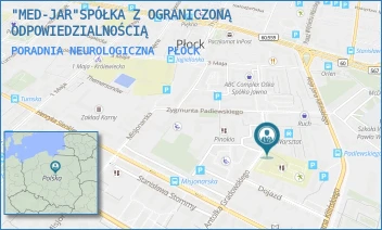 PORADNIA NEUROLOGICZNA - "MED-JAR"SPÓŁKA Z OGRANICZONĄ ODPOWIEDZIALNOŚCIĄ - HARCERZA ANTOLKA GRADOWSKIEGO 26,  PŁOCK