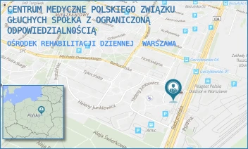 OŚRODEK REHABILITACJI DZIENNEJ - CENTRUM MEDYCZNE POLSKIEGO ZWIĄZKU GŁUCHYCH SPÓŁKA Z OGRANICZONĄ ODPOWIEDZIALNOŚCIĄ - RADZYMIŃSKA 101/103,  WARSZAWA