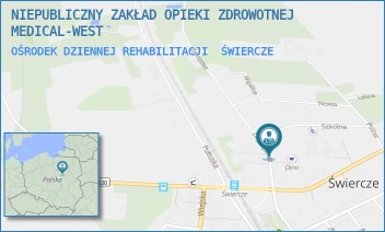 OŚRODEK DZIENNEJ REHABILITACJI - NIEPUBLICZNY ZAKŁAD OPIEKI ZDROWOTNEJ MEDICAL-WEST - ZWYCIĘSTWA 28 A,  ŚWIERCZE