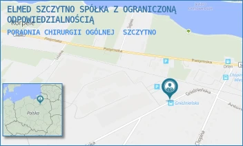 PORADNIA CHIRURGII OGÓLNEJ - ELMED SZCZYTNO SPÓŁKA Z OGRANICZONĄ ODPOWIEDZIALNOŚCIĄ - GNIEŹNIEŃSKA 2,  SZCZYTNO