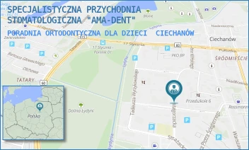 PORADNIA ORTODONTYCZNA DLA DZIECI - SPECJALISTYCZNA PRZYCHODNIA STOMATOLOGICZNA "AMA-DENT" - MAŁGORZACKA 9,  CIECHANÓW