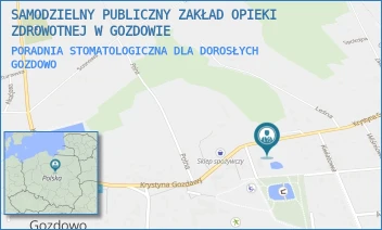 PORADNIA STOMATOLOGICZNA DLA DOROSŁYCH - SAMODZIELNY PUBLICZNY ZAKŁAD OPIEKI ZDROWOTNEJ W GOZDOWIE - K. GOZDAWY 13,  GOZDOWO