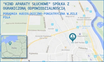 PORADNIA AUDIOLOGICZNO-FONIATRYCZNA W PILE - AMPLIFON APARATY SŁUCHOWE SPÓŁKA Z OGRANICZONĄ ODPOWIEDZIALNOŚCIĄ - O. M. KOLBEGO 5A/U4,  PIŁA