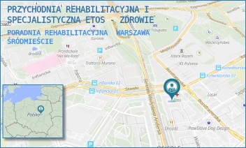 PORADNIA REHABILITACYJNA - PRZYCHODNIA REHABILITACYJNA I SPECJALISTYCZNA ETOS - ZDROWIE - MURANOWSKA 1,  WARSZAWA ŚRÓDMIEŚCIE
