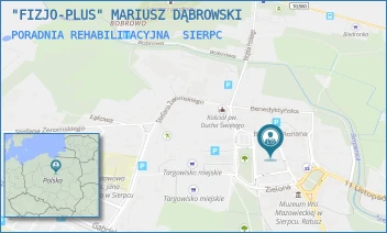 PORADNIA REHABILITACYJNA - "FIZJO-PLUS" MARIUSZ DĄBROWSKI - KSIĘCIA WACŁAWA 15,  SIERPC