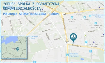 PORADNIA STOMATOLOGICZNA - "OPUS" SPÓŁKA Z OGRANICZONĄ ODPOWIEDZIALNOŚCIĄ - KS. ŁUKASIKA 5,  RADOM