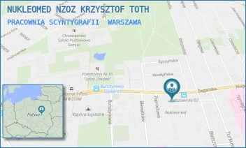PRACOWNIA SCYNTYGRAFII - NUKLEOMED NZOZ KRZYSZTOF TOTH - ŻEGAŃSKA 46A,  WARSZAWA