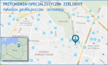PORADNIA NEUROLOGICZNA - PRZYCHODNIA SPECJALISTYCZNA ZIELIŃSCY - MARSZ. JÓZEFA PIŁSUDSKIEGO 40,  OSTROŁĘKA