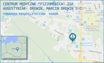 PORADNIA REHABILITACYJNA - CENTRUM MEDYCZNE "FIZJOMEDICA" IGA AUGUSTYNIAK- DREWIN, MARCIN DREWIN S.C. - WIERZBICKA 90,  RADOM