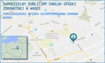 PIELEGNIARSKA OPIEKA DŁUGOTERMINOWA DOMOWA - SAMODZIELNY PUBLICZNY ZAKŁAD OPIEKI ZDROWOTNEJ W WARCE - PIOTRA WYSOCKIEGO 12,  WARKA