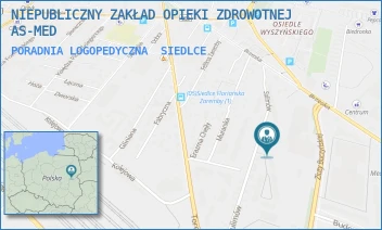 PORADNIA LOGOPEDYCZNA - NIEPUBLICZNY ZAKŁAD OPIEKI ZDROWOTNEJ AS-MED - SULIMÓW 26,  SIEDLCE