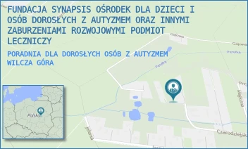 PORADNIA DLA DOROSŁYCH OSÓB Z AUTYZMEM - FUNDACJA SYNAPSIS OŚRODEK DLA DZIECI I OSÓB DOROSŁYCH Z AUTYZMEM ORAZ INNYMI ZABURZENIAMI ROZWOJOWYMI PODMIOT LECZNICZY - JASNA 36A,  WILCZA GÓRA