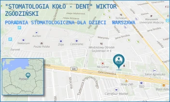 PORADNIA STOMATOLOGICZNA DLA DZIECI - "STOMATOLOGIA KOŁO - DENT" WIKTOR ZGODZIŃSKI - GÓRCZEWSKA 114A,  WARSZAWA