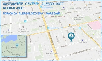 PORADNIA ALERGOLOGICZNA - WASZAWSKIE CENTRUM ALERGOLOGII ALERGO-MED - LEWICKA 4,  WARSZAWA