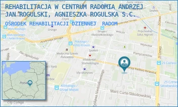 OŚRODEK REHABILITACJI DZIENNEJ - REHABILITACJA W CENTRUM RADOMIA ANDRZEJ JAN ROGULSKI, AGNIESZKA ROGULSKA S.C. - KELLES-KRAUZA 32,  RADOM