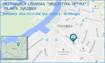 PORADNIA OKULISTYCZNA DLA DZIECI - PRZYCHODNIA LEKARSKA "OKULISTYKA-OPTYKA" JOLANTA JARZĄBEK - KILIŃSKIEGO 19,  OSTROŁĘKA