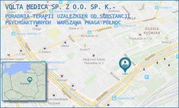 PORADNIA TERAPII UZALEŻNIEŃ OD SUBSTANCJI PSYCHOAKTYWNYCH - VOLTA MEDICA SP. Z O.O. SP. K. - KIJOWSKA 7/3,  WARSZAWA PRAGA-PÓŁNOC