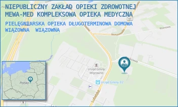 PIELĘGNIARSKA OPIEKA DŁUGOTERMINOWA DOMOWA WIĄZOWNA - NIEPUBLICZNY ZAKŁAD OPIEKI ZDROWOTNEJ MEWA-MED KOMPLEKSOWA OPIEKA MEDYCZNA - LUBELSKA 36,  WIĄZOWNA