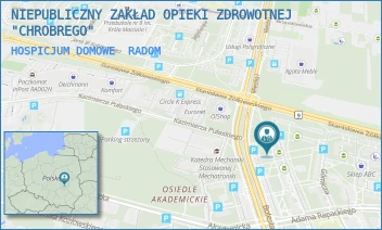 HOSPICJUM DOMOWE - NIEPUBLICZNY ZAKŁAD OPIEKI ZDROWOTNEJ "CHROBREGO" - CHROBREGO 54/6,  RADOM