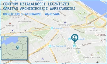 HOSPICJUM STACJONARNE - CENTRUM DZIAŁALNOŚCI LECZNICZEJ CARITAS ARCHIDIECEZJI WARSZAWSKIEJ - KRAKOWSKIE PRZEDMIEŚCIE 62,  WARSZAWA