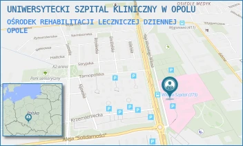 OŚRODEK REHABILITACJI LECZNICZEJ DZIENNEJ - UNIWERSYTECKI SZPITAL KLINICZNY W OPOLU - UL. ALEJA WINCENTEGO WITOSA 26,  OPOLE