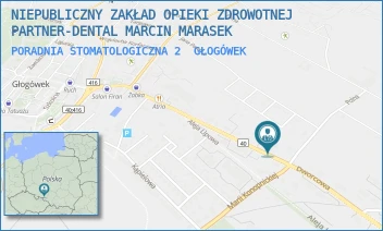 PORADNIA STOMATOLOGICZNA 2 - NIEPUBLICZNY ZAKŁAD OPIEKI ZDROWOTNEJ PARTNER-DENTAL MARCIN MARASEK - UL. DWORCOWA 23A,  GŁOGÓWEK