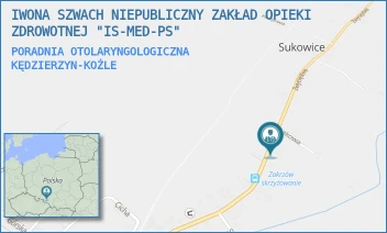 PORADNIA OTOLARYNGOLOGICZNA - IWONA SZWACH NIEPUBLICZNY ZAKŁAD OPIEKI ZDROWOTNEJ "IS-MED-PS" - UL. ZWYCIĘSTWA 4,  KĘDZIERZYN-KOŹLE
