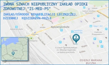 ZAKŁAD/OŚRODEK REHABILITACJI LECZNICZEJ DZIENNEJ - IWONA SZWACH NIEPUBLICZNY ZAKŁAD OPIEKI ZDROWOTNEJ "IS-MED-PS" - UL. PUSTA 1,  KĘDZIERZYN-KOŹLE