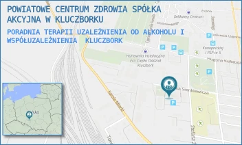 PORADNIA TERAPII UZALEŻNIENIA OD ALKOHOLU I WSPÓŁUZALEŻNIENIA - POWIATOWE CENTRUM ZDROWIA SPÓŁKA AKCYJNA W KLUCZBORKU - UL. SIENKIEWICZA 20B,  KLUCZBORK