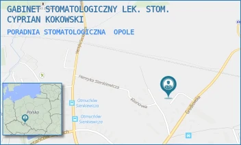 PORADNIA STOMATOLOGICZNA - GABINET STOMATOLOGICZNY LEK. STOM. CYPRIAN KOKOWSKI - UL. AKACJOWA 2,  OPOLE
