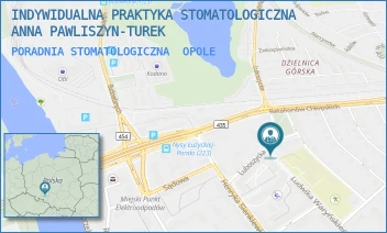 PORADNIA STOMATOLOGICZNA - INDYWIDUALNA PRAKTYKA STOMATOLOGICZNA ANNA PAWLISZYN-TUREK - UL. LUDWIKA WARYŃSKIEGO 30,  OPOLE