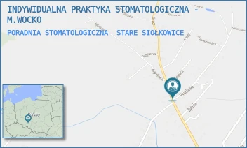 PORADNIA STOMATOLOGICZNA - INDYWIDUALNA PRAKTYKA STOMATOLOGICZNA - M.WOCKO - UL. KLAPACZ 28,  STARE SIOŁKOWICE