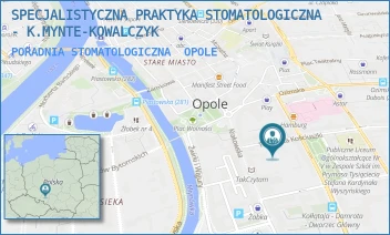 PORADNIA STOMATOLOGICZNA - SPECJALISTYCZNA PRAKTYKA STOMATOLOGICZNA - K.MYNTE-KOWALCZYK - UL. TADEUSZA KOŚCIUSZKI 2,  OPOLE