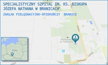 ZAKŁAD PIELĘGNACYJNO-OPIEKUŃCZY - SPECJALISTYCZNY SZPITAL IM. KS. BISKUPA JÓZEFA NATHANA W BRANICACH - UL. SZPITALNA 18,  BRANICE