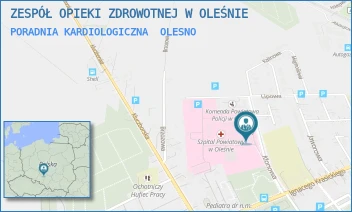 PORADNIA KARDIOLOGICZNA - ZESPÓŁ OPIEKI ZDROWOTNEJ W OLEŚNIE - UL. KLONOWA 1,  OLESNO