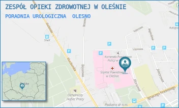 PORADNIA UROLOGICZNA - ZESPÓŁ OPIEKI ZDROWOTNEJ W OLEŚNIE - UL. KLONOWA 1,  OLESNO