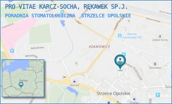 PORADNIA STOMATOLOGICZNA - PRO VITAE RĘKAWEK SPÓŁKA JAWNA - UL. HUGO KOŁŁĄTAJA 9,  STRZELCE OPOLSKIE