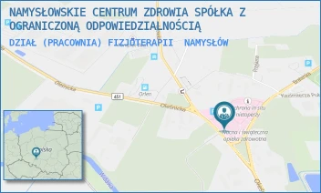 DZIAŁ (PRACOWNIA) FIZJOTERAPII - NAMYSŁOWSKIE CENTRUM ZDROWIA SPÓŁKA Z OGRANICZONĄ ODPOWIEDZIALNOŚCIĄ - UL. OLEŚNICKA 4,  NAMYSŁÓW