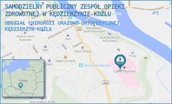 ODDZIAŁ CHIRURGII URAZOWO-ORTOPEDYCZNEJ - SAMODZIELNY PUBLICZNY ZESPÓŁ OPIEKI ZDROWOTNEJ W KĘDZIERZYNIE-KOŹLU - UL. ROOSEVELTA 2,  KĘDZIERZYN-KOŹLE