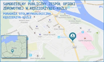 PORADNIA OTOLARYNGOLOGICZNA - SAMODZIELNY PUBLICZNY ZESPÓŁ OPIEKI ZDROWOTNEJ W KĘDZIERZYNIE-KOŹLU - UL. 24 KWIETNIA 7,  KĘDZIERZYN-KOŹLE