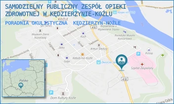 PORADNIA OKULISTYCZNA - SAMODZIELNY PUBLICZNY ZESPÓŁ OPIEKI ZDROWOTNEJ W KĘDZIERZYNIE-KOŹLU - UL. 24 KWIETNIA 7,  KĘDZIERZYN-KOŹLE