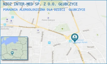 PORADNIA ALERGOLOGICZNA DLA DZIECI - NZOZ INTER-MED SP. Z O.O. GŁUBCZYCE - UL. HENRYKA SIENKIEWICZA 1,  GŁUBCZYCE