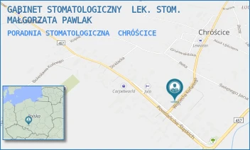 PORADNIA STOMATOLOGICZNA - GABINET STOMATOLOGICZNY  LEK. STOM. MAŁGORZATA PAWLAK - UL. KORFANTEGO 1A,  CHRÓŚCICE