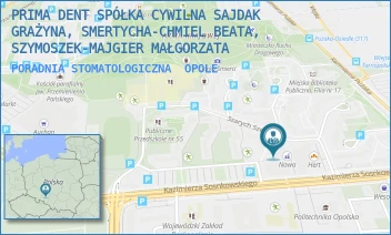 PORADNIA STOMATOLOGICZNA - PRIMA DENT SPÓŁKA CYWILNA SAJDAK GRAŻYNA, SMERTYCHA-CHMIEL BEATA, SZYMOSZEK-MAJGIER MAŁGORZATA - UL. SZARYCH SZEREGÓW 72,  OPOLE