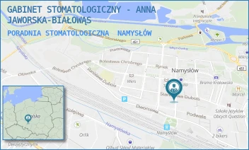 PORADNIA STOMATOLOGICZNA - GABINET STOMATOLOGICZNY - ANNA JAWORSKA-BIAŁOWĄS - UL. POCZTOWA 7,  NAMYSŁÓW